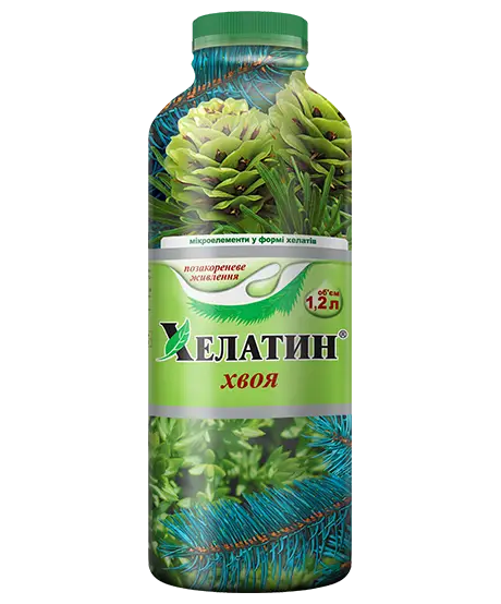 Мінеральне добриво Хелатин Хвоя - 1,2 л Мінеральні