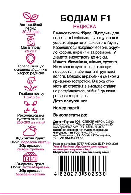 Редиска Бодіам F1 — Photo 1