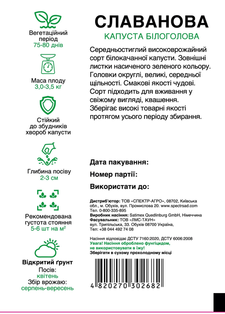 Білоголова капуста Славанова — Photo 2